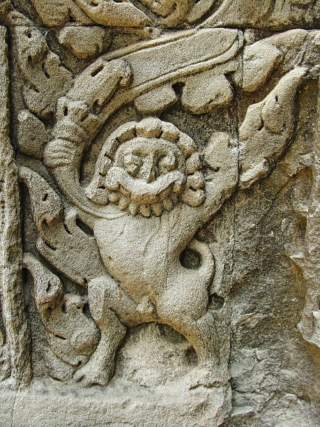 istock Bas relief at Angkor, Siem Reap, Cambodia. 523378960