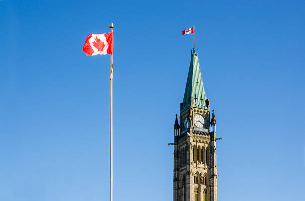 istock Close up of peace tower  in Ottawa, Canada 523379200