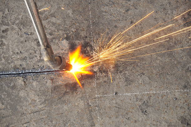 istock Smelting industry sparks 523379303