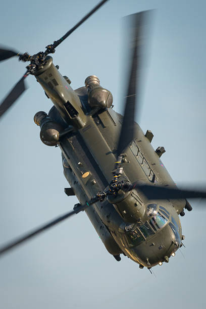 royal air force chinook helikopter - helicopter boeing marines military zdjęcia i obrazy z banku zdjęć