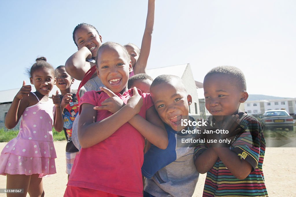 Kinder von Paarl in Südafrika - Lizenzfrei Afrikanischer Abstammung Stock-Foto