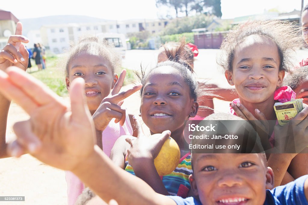 Kinder von Paarl in Südafrika - Lizenzfrei Afrikanischer Abstammung Stock-Foto