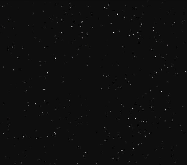 proste wektor tle gwiazdy przestrzeni stock - night sky stock illustrations