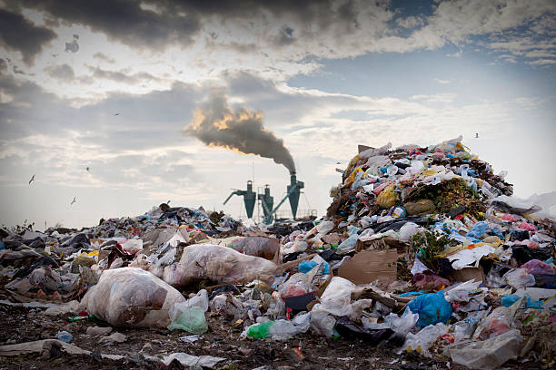 les problèmes environnementaux - pollution photos et images de collection