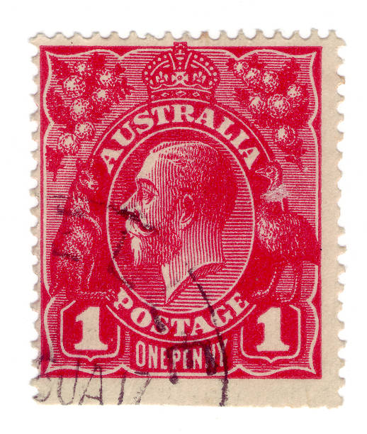 istock Australian One Penny Postage Stamp 523382775