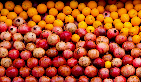 Fresh citrus fruits ready for juice