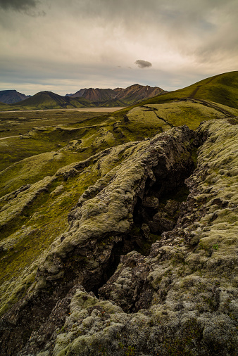 wild volcano in central Iceland