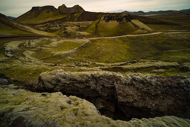 wild volcano in central Iceland