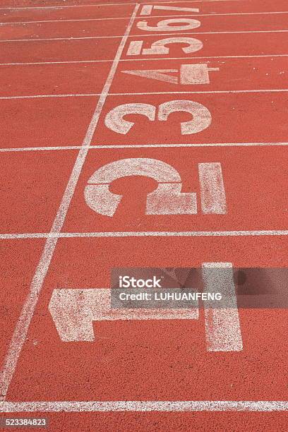 Stadium Track Stock Photo - Download Image Now - Airport Runway, In A Row, No People