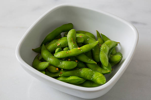 istock Spiced healthy Edamame in a bowl 523386724