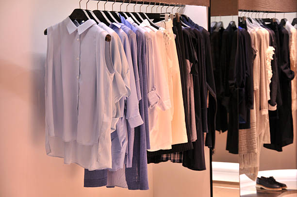 istock Clothes shop in China 523387936