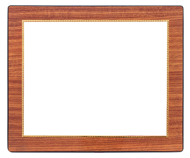 istock Antique woodenframe isolated on white 523388142