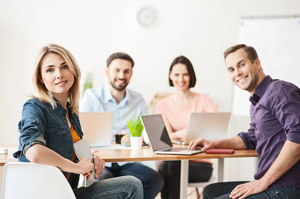 istock We are happy to work together 523388210