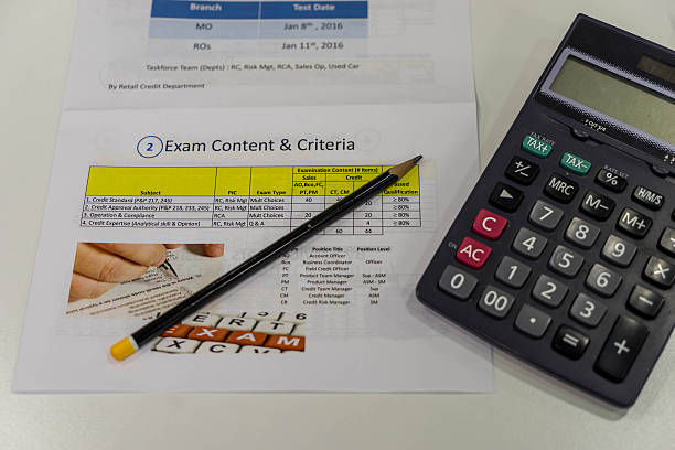 istock test result calculator and paper 523390270