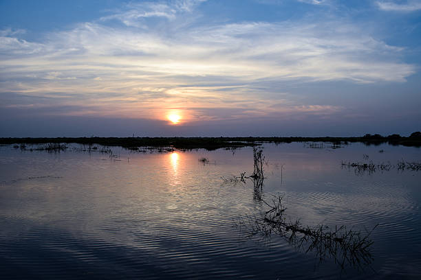 istock River sunset in Cambodia during summer 523390674