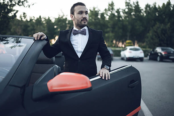 istock Man And Convertible Car 523391960
