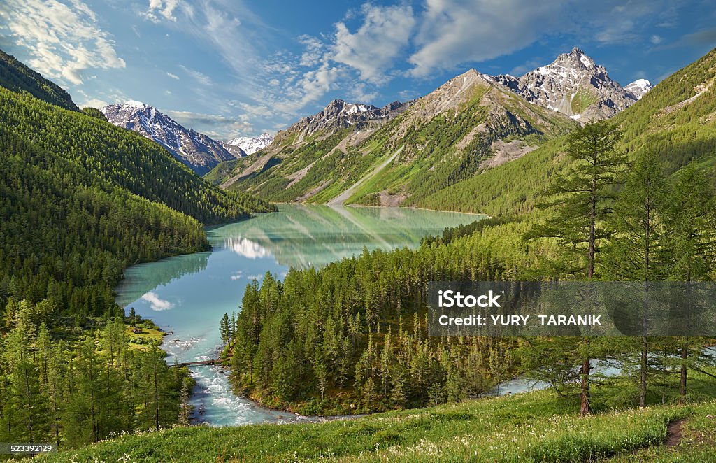 Mountain lake - Lizenzfrei Altaigebirge Stock-Foto