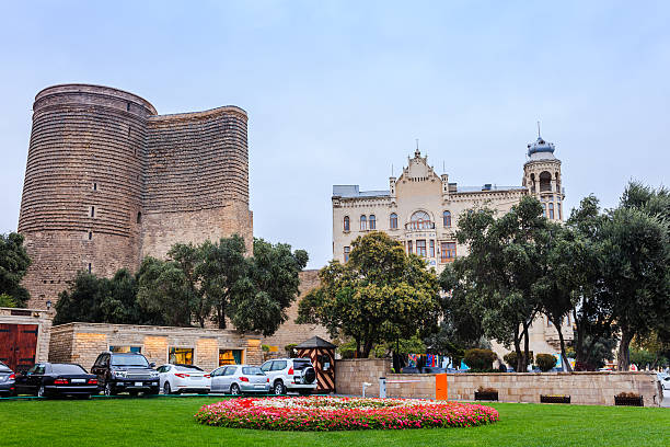 istock Maiden tower in Baku 523392393