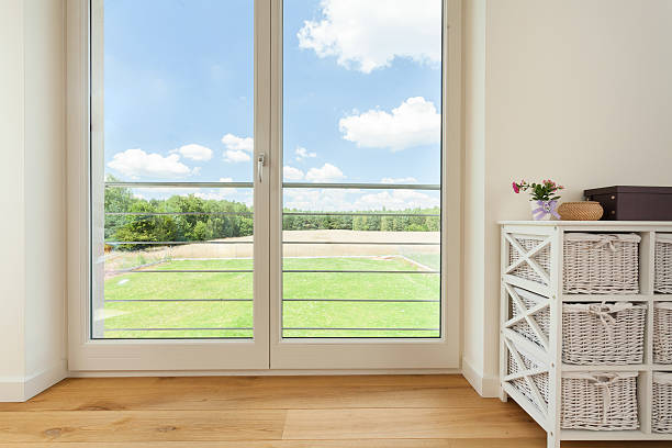 istock Balcony window in village house 523393129