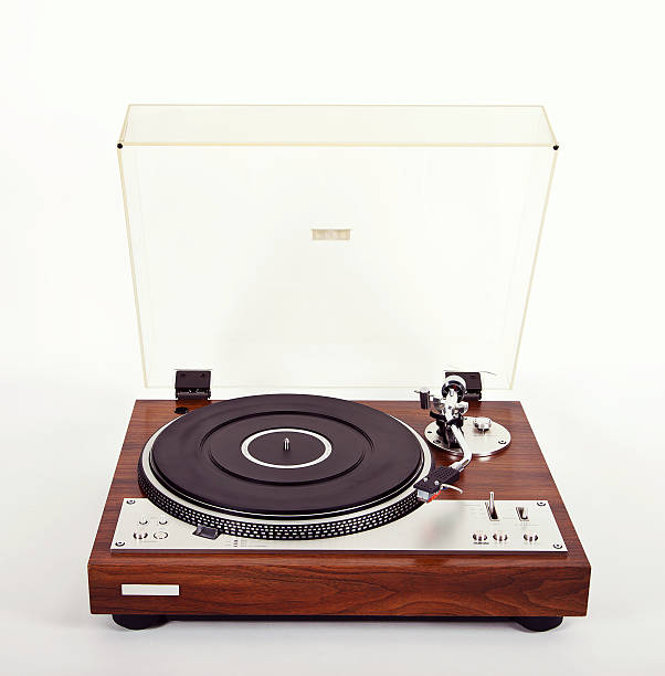 istock Stereo Turntable Vinyl Record Player Analog Retro Vintage 523394117