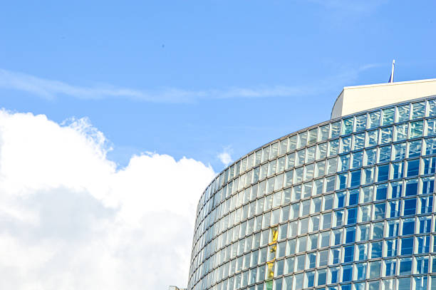 istock Modern skyscraper business building with windows 523394477