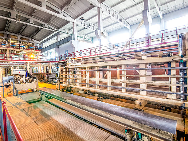 istock Production process of aerated concrete blocks 523397288