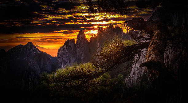 istock Huangshan Yellow mountains sunrise hdr 523397591