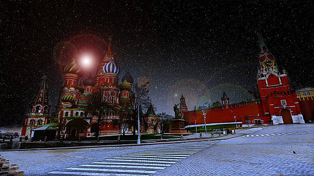 istock St Basil's cathedral at Red square in Moscow, Russia 523397944