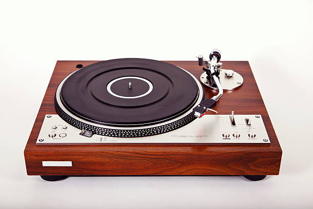 istock Stereo Turntable Vinyl Record Player Analog Retro Vintage 523398337