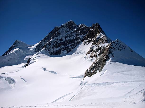 jungfraujoch, ／ гриндельвальде, швейцария - aletsch glacier european alps mountain range eiger стоковые фото и изображения