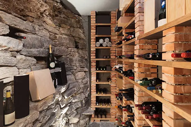 Wine cellar in luxury house