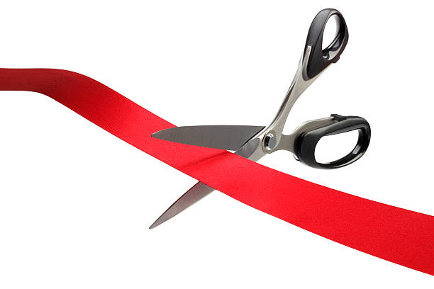 istock Red Ribbon Cutting Ceremony 523402050