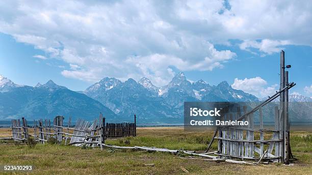 Grand Tetons Mountains Mormon Row Near Jackson Wyoming Usa Stock Photo - Download Image Now