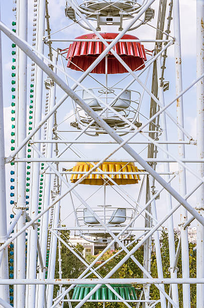 Old Scuffed Soviet Panoramic Wheel stock photo