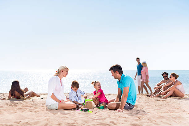 istock Family at the beach. 523414561