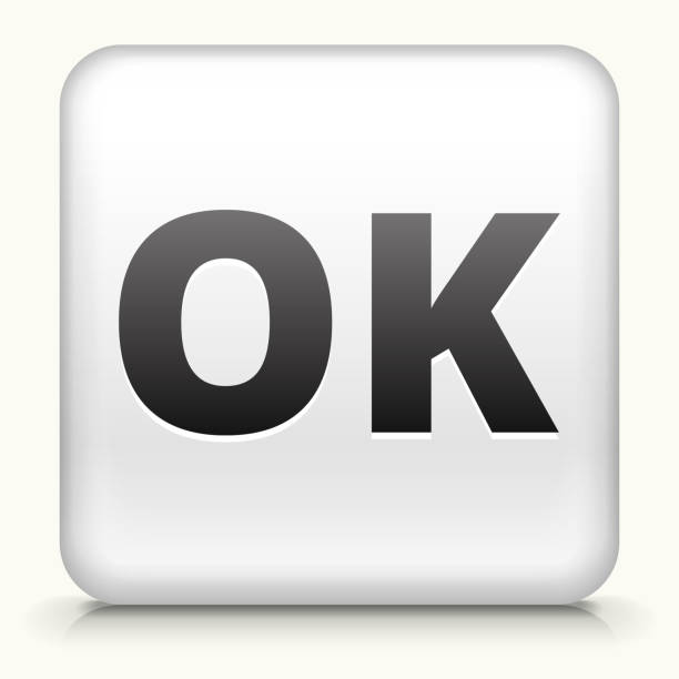 Ok Sign Square Ok Rummy Yes Single Word Agreement Stock Photos, Pictures & Royalty ...