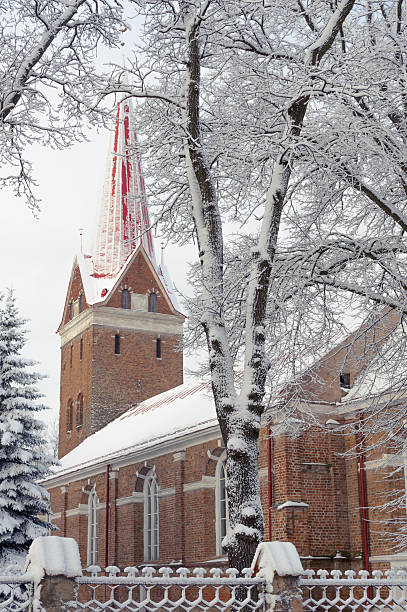 istock Snow and Church 523430233