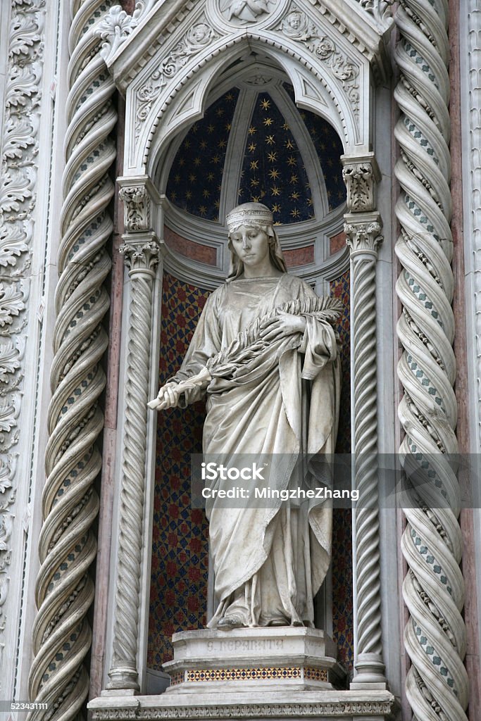 Detail of Santa Maria del Fiore Detailed part of Santa Maria del Fiore,  Florence. Arch - Architectural Feature Stock Photo