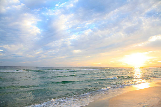 istock Sunrise on a Beautiful White Sand Beach in Florida 523432087