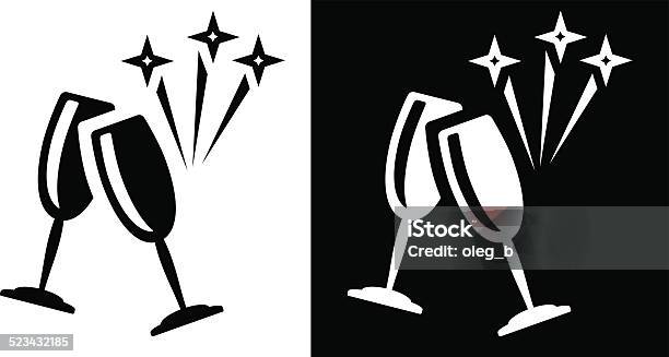 Wine Glasses Stock Illustration - Download Image Now - Abstract, Alcohol - Drink, Black Color