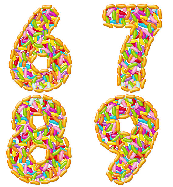 istock Jelly Beans Candy font alphabet 523432867