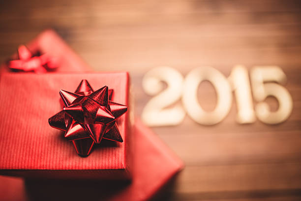 istock Gold 2015 New year text on christmas decoration 523440545