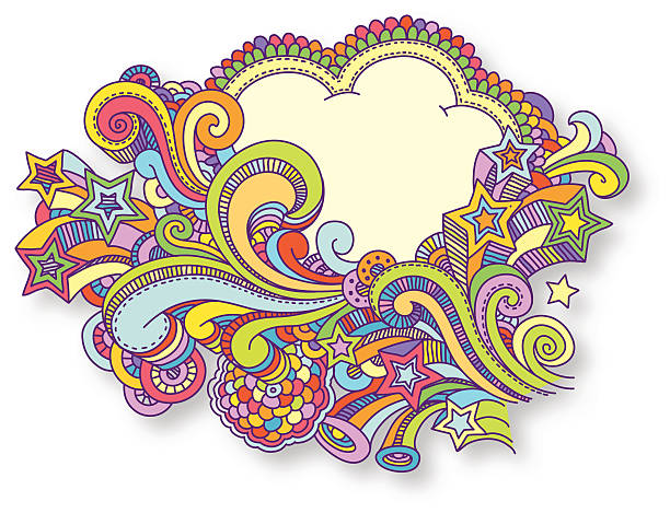 ilustraciones, imágenes clip art, dibujos animados e iconos de stock de doodle diseño - flower backgrounds single flower copy space