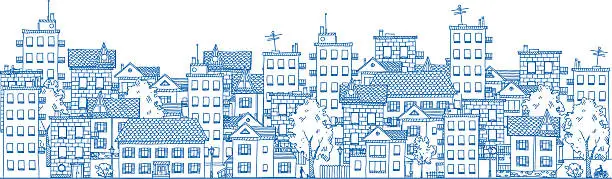 Vector illustration of City Drawing