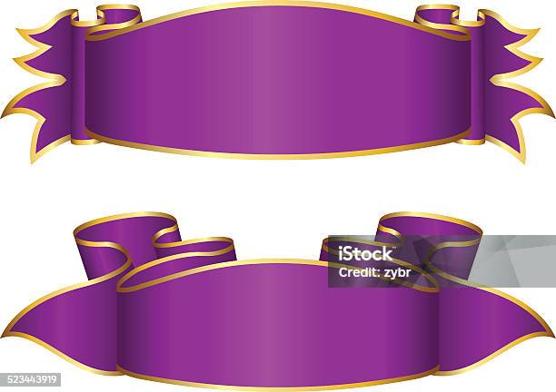 Compiled Ribbon Color Violet Violet Ribbon Collection Stock Illustration - Download Image Now ...
