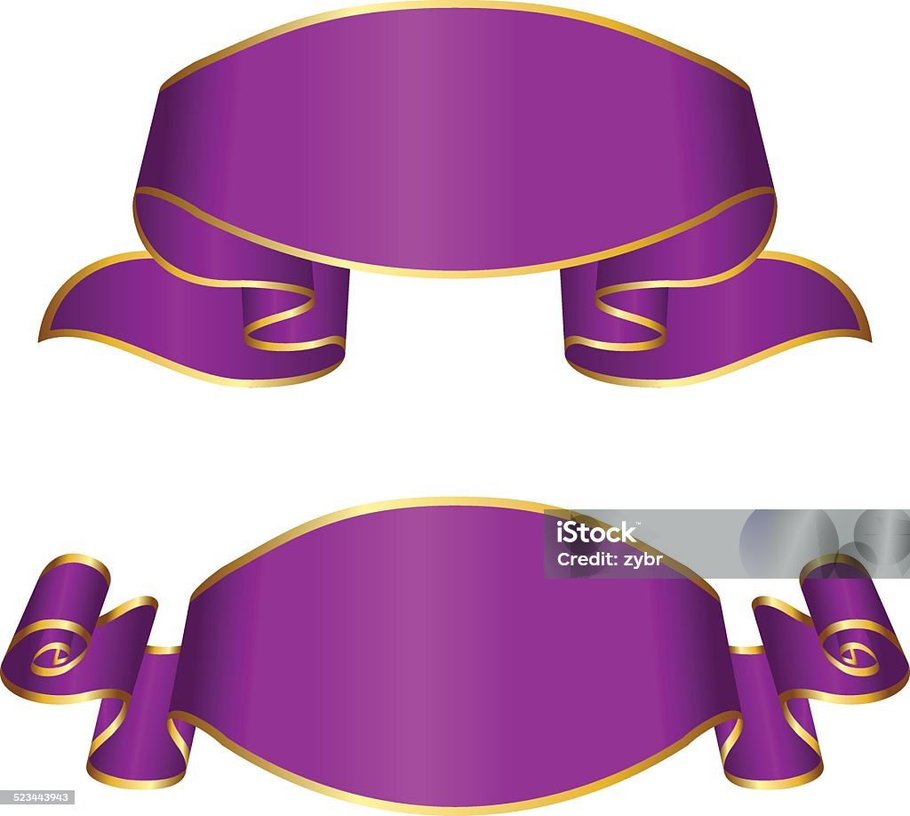 Compiled Ribbon Color Violet Violet Ribbon Collection Stock Illustration - Download Image Now ...