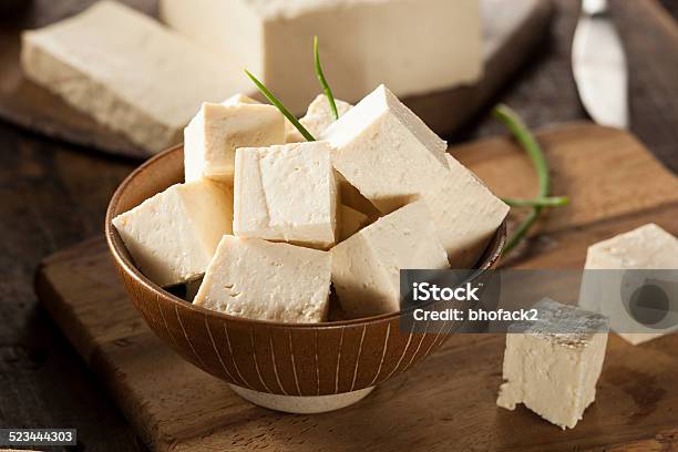 Organic Raw Soy Tofu Stock Photo - Download Image Now - Tofu, Soybean, Food