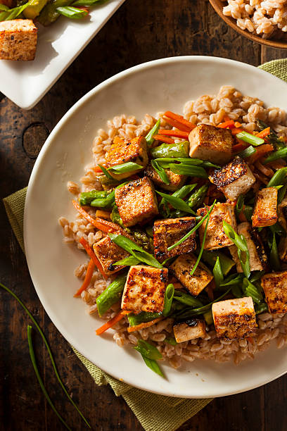 istock Homemade Tofu Stir Fry 523445421