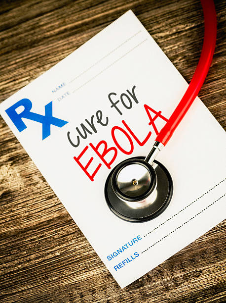 istock Prescription form written with Cure for Ebola 523445531