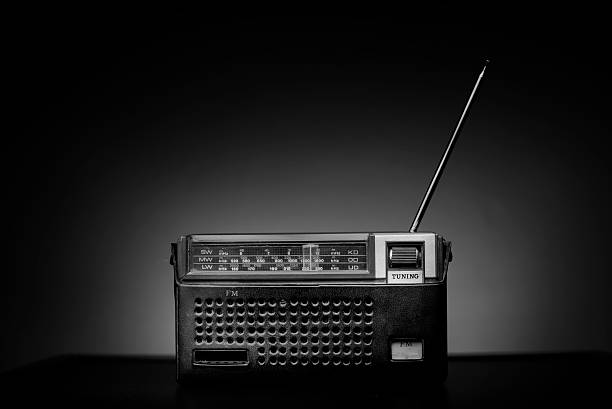 Italian superheterodyne transistor radio under the name of radio stations and the adjustment knobs